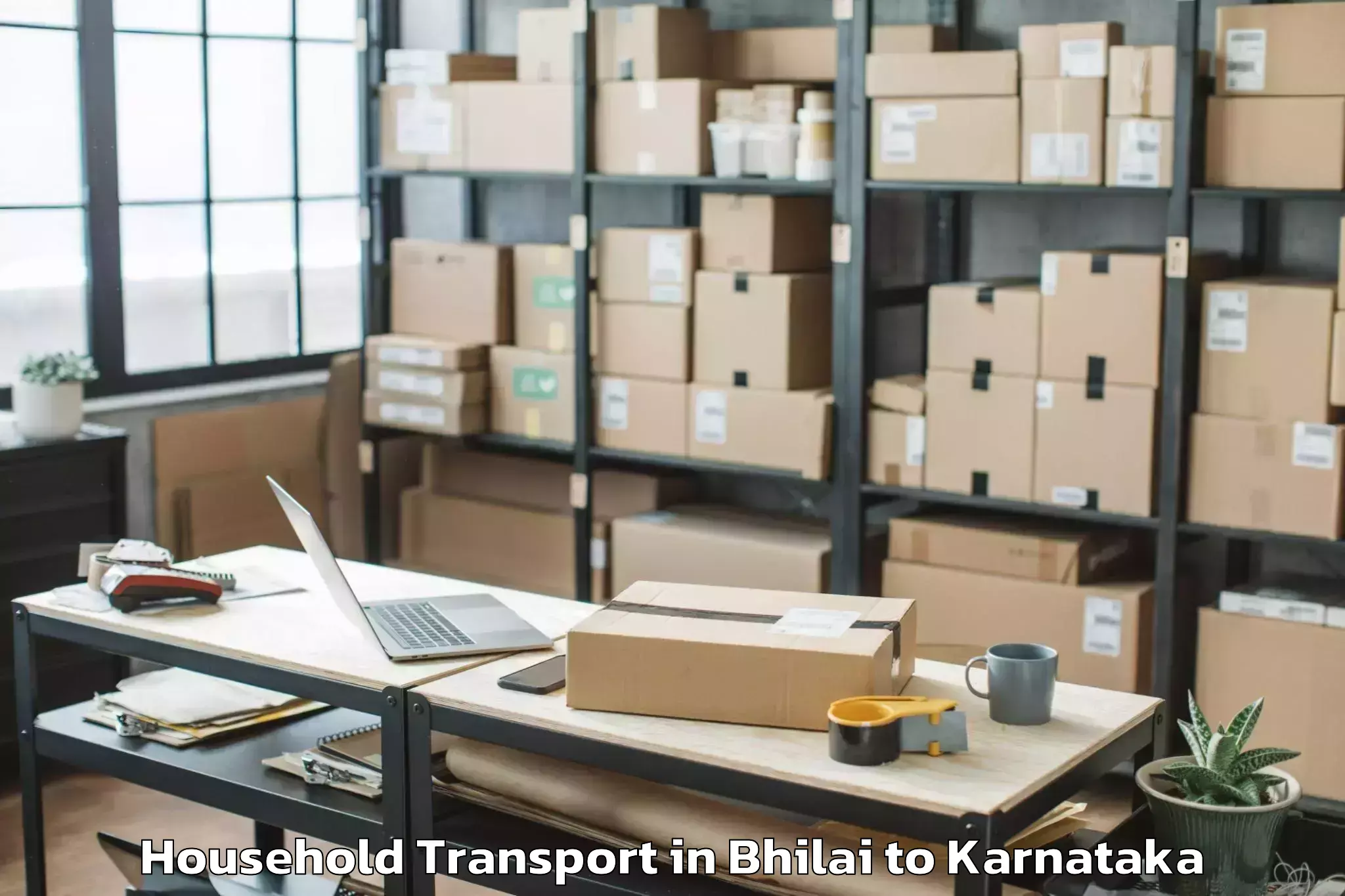 Reliable Bhilai to Hindustan Airport Blr Household Transport